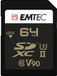 Emtec ECMSD64GUHS2V90 SD-kaart, UHS-II U3 V90 SpeedINPRO+, 64 GB, Zwart/Goud