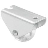 WAGNER Design meubelrol/bokrol - Clear - diameter Ø 25 mm, bouwhoogte 30 mm, staal verzinkt, transparant, schroefplaat 20 x 40 mm, draagkracht 40 kg - 01055501