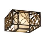 Steady Lighting Feiss LED Plafondlamp Remy | 2X E27 Max 60W | Dimbaar | Heritage Bronze/Parissiene Gold