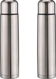 Merkloos HI Thermosfles - 2x - 1 liter - RVS
