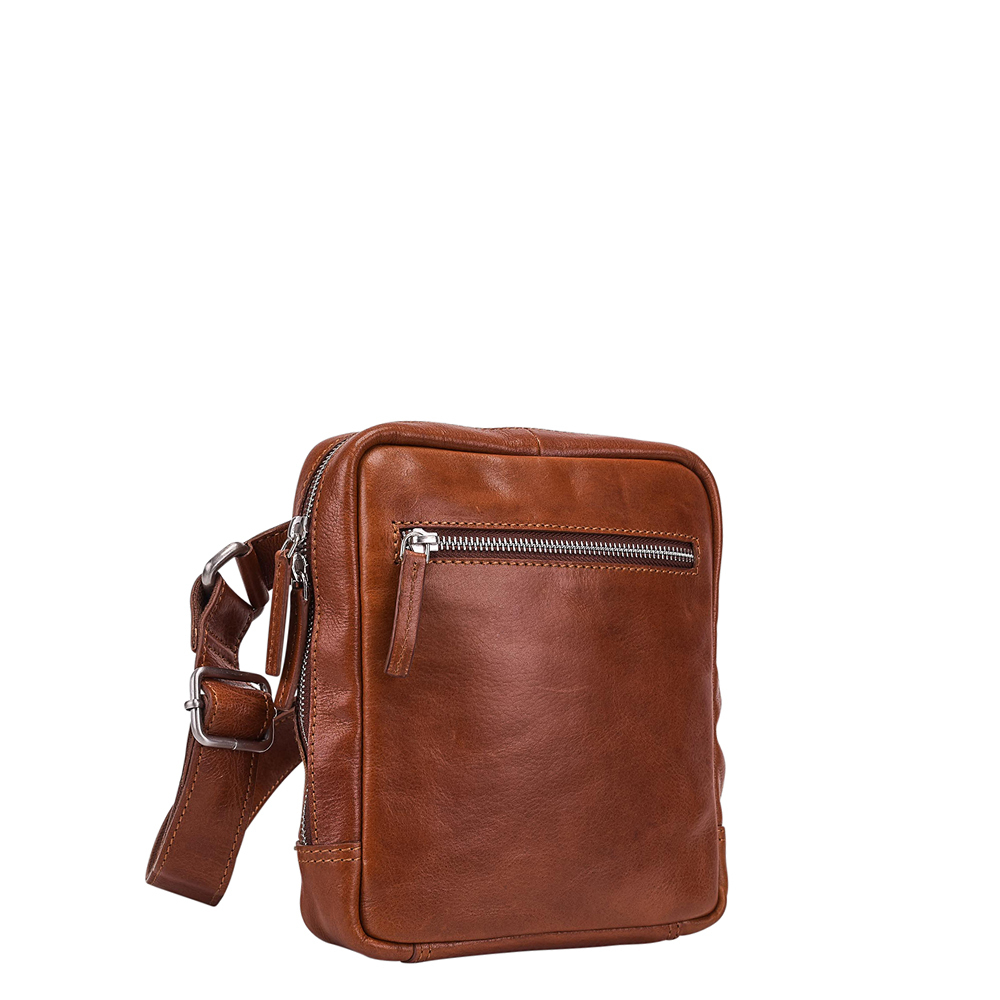 Leonhard Heyden Cambridge Shoulderbag S cognac Bruin