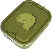 Trixie Brooddoos klein - Mr. Dino - RSV Lunchbox voor kinderen - Makkelijk te openen Broodtrommel - Groen