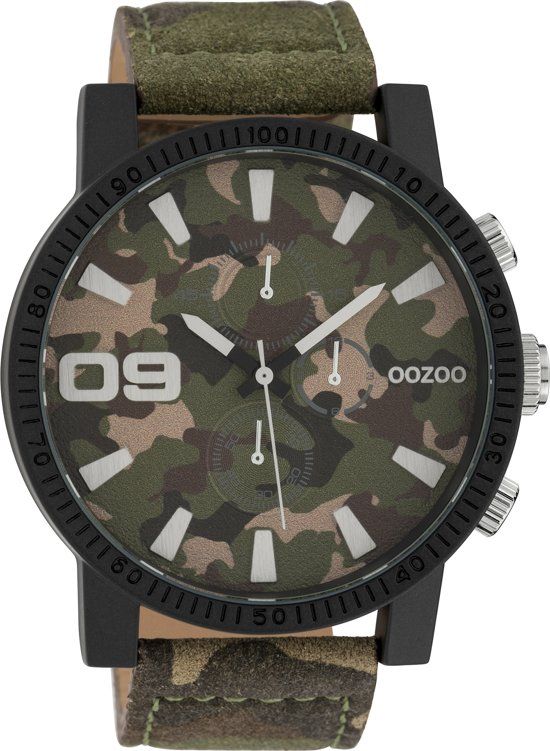 Oozoo Timepieces C10066 Legergroen Horloge 50mm