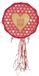Boland verjaardag pinata - rood - hartje - love - D40 cm - Valentijnsdag