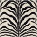 Vloerkleed SAFAVIEH Vloerkleed Dierenprint Cambridge Collection, korte pool, ivoor en zwart, 120 x 120 cm