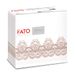 Fato - Droge papieren servetten, Airlaid, stoffen effect, 50 stuks servetten, grootte 40x40 gevouwen in 4, design Bombay Cappuccino
