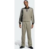 adidas Originals Poloshirt Met Krijtstreepjes En Lange Mouwen, maat X-Large