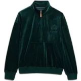 Superdry Dames velours sweatshirt met ritskraag Country Club