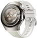 By Qubix Qubix - Hybride leer & siliconen band 'True Fit' - Wit - geschikt voor Huawei Watch 5 - 42mm