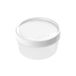 TATAY Food Storage, Airtight, 0.5L, Screw Lid, BPA-free, Microwave & Dishwasher Safe, White, 12 x 12 x 6.6 cm