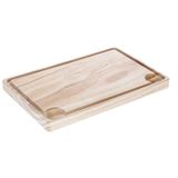 CM Planche à découper bois clair - avec rigole à jus - 20 x 30 x 2 cm