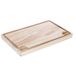 CM Planche à découper bois clair - avec rigole à jus - 20 x 30 x 2 cm