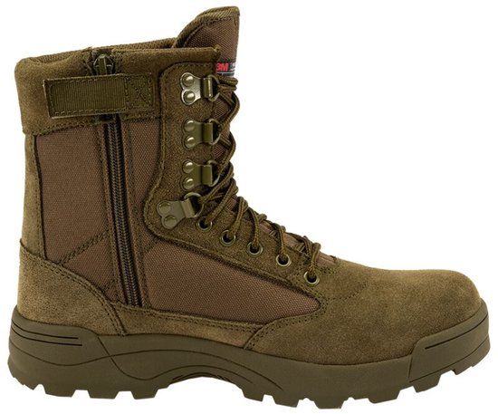 Brandit Tactical Boots Zipper Heren Laars - olijf - EU39