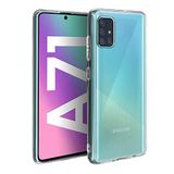 WE Beschermhoes compatibel met Galaxy A71 – dunne beschermhoes met schokabsorberende technologie en hoogwaardige afwerking TPU siliconen