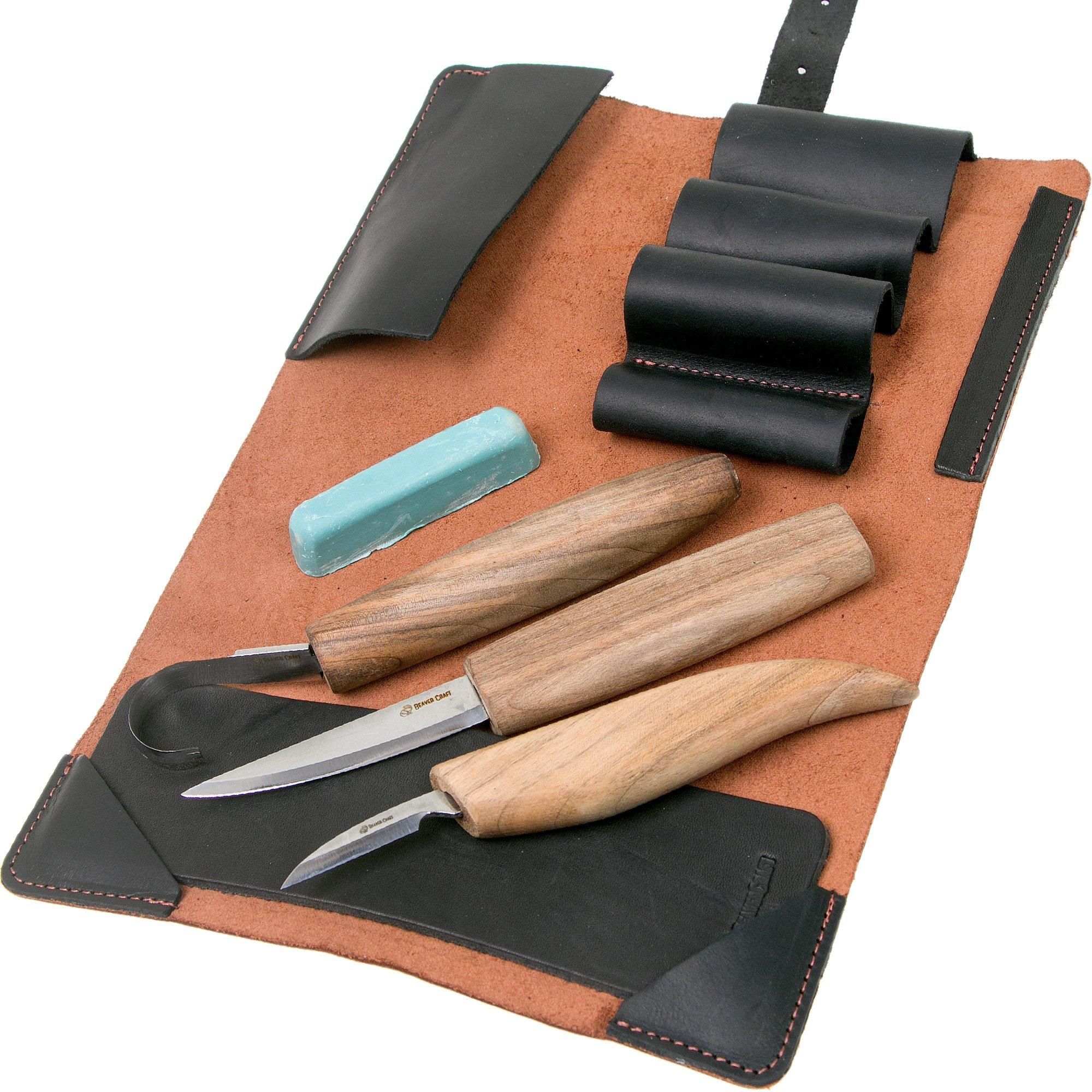 BeaverCraft Extended Spoon Carving Set S13x - Houtsnijset