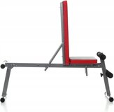 Fitness bank - verstelbaar - zwart/rood