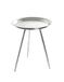 HAKU Bijzettafel rond zilver metaal - H 47 cm x Ø 38 cm