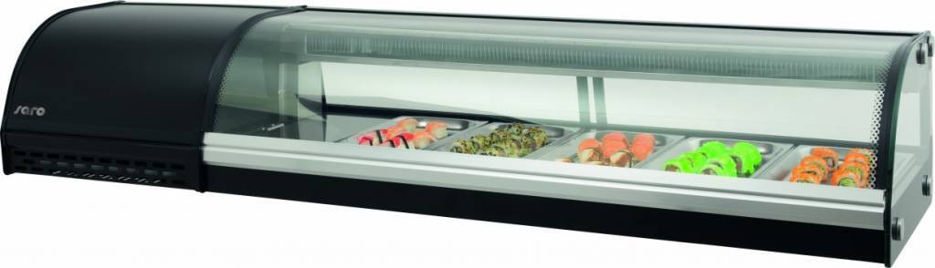 Saro Sushivitrine 5x GN1/3 | 1500x390x290(h)mm