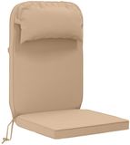 vidaXL Zon Ligzitzak Kussen 100% Polyester Zand 55 x 124 x 5 cm