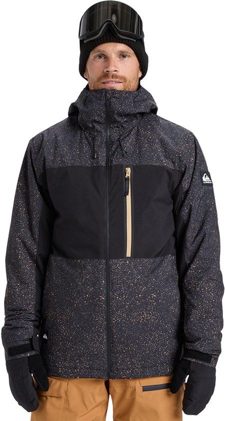 Quiksilver Sycamore Printed Jas Zwart S Man