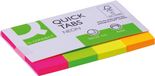 Q-CONNECT Quick Tabs | 20 x 50 mm | 4 x 50 tabs | geassorteerde kleuren
