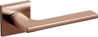 Intersteel Deurkruk Lotus Q met rozet koper mat titaan PVD