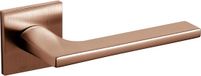 Intersteel Deurkruk Lotus Q met rozet koper mat titaan PVD