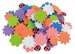 Brewis Autocollant en mousse, fleurs, 60 pièces