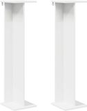 vidaXL Plantenstandaard 2 stuks Wit 25 x 25,5 x 100,5 cm Bewerkt hout