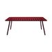 Fermob Luxembourg table rectangulaire aluminium laqué rouge designer Frédéric Sofia