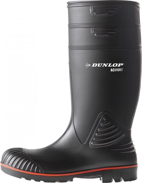 Dunlop A442031 Acifort Zwart Knielaarzen S5 Heren - Maat 49