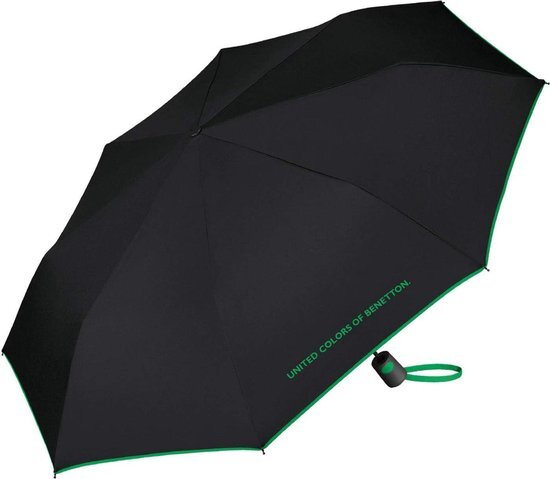 United Colors of Benetton Paraplu Mini AC - Opvouwbaar - &#216; 95 cm - Zwart
