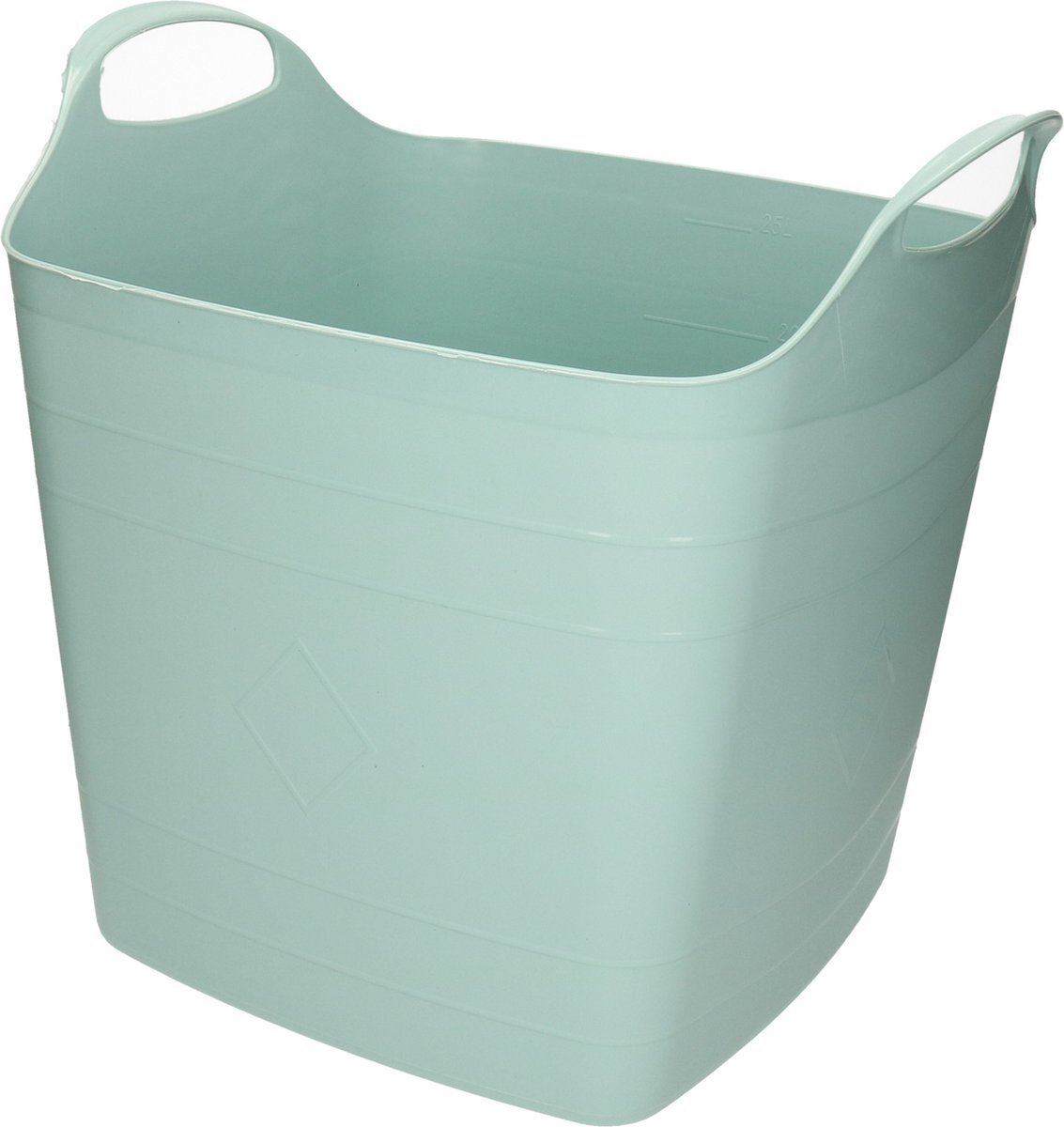 Bathroom Solutions Kuip - flexibel - emmer/wasmand - groen - 25 liter - 41 x 35 x 38 cm