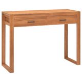 Maison Exclusive - Bureau avec 2 tiroirs 100x40x75 cm Teck