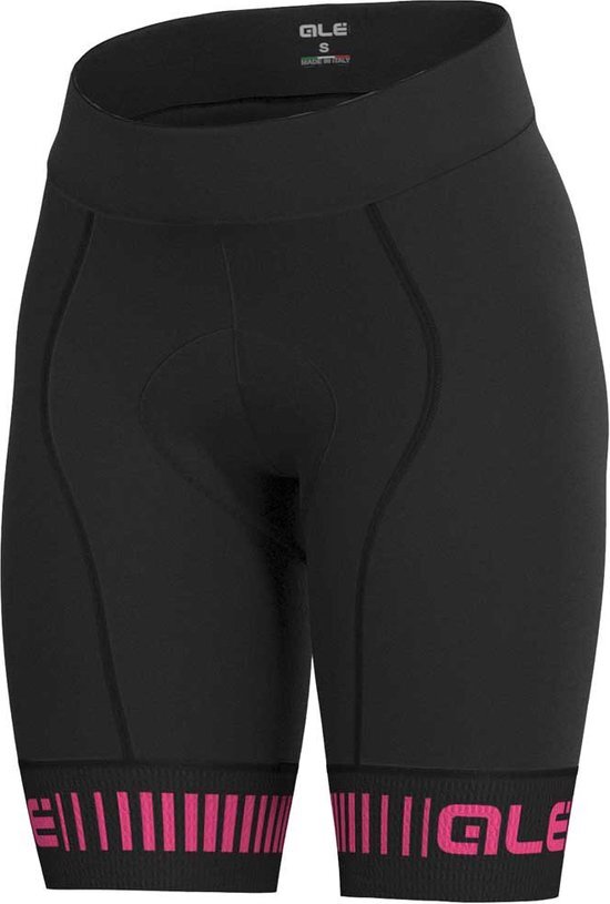 Alé Cycling Graphics PRR Strada fietsbroek kort Dames, black-fluo pink