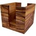 medina mood Zettelkasten Zettelbox "My Office" Notitzpapier Halter 11,2x11,2x10 cm, Olivenholz (1 St)