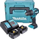 Makita DDF 490 STJ accuboormachine 18 V 65 Nm 1/2" borstelloos + 2x accu 5.0 Ah + lader + Makpac