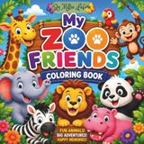 Zoo Friends: Cute Zoo Friends Animal Coloring Book