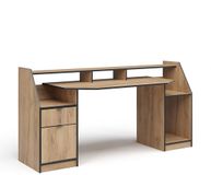 Vicco Joel Gamingtafel – 179.8 x 65.5 cm met 1 lade en 1 deur Krachtige eik goud