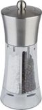 Molen peper en zout Inox avec revêtement intérieur acrylique et mécanisme de broyage céramique, 75 cm de large, 185 cm de haut