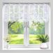 Sans marque Rideaux courts pour fenêtres semi-transparentes - rideaux de cuisine - rideaux d'intérieur - court rideau pour petites fenêtres - salon - salle de bain - blanc - 45 x 144 cm