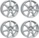 Autec 4 Autec Tallinn velgen, 6,5x16, 4x108, argent, pour Mazda 2 121.