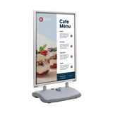 Europel 355118 Bord- & Informatiehouder Informatiestandaard Aluminium Zilver