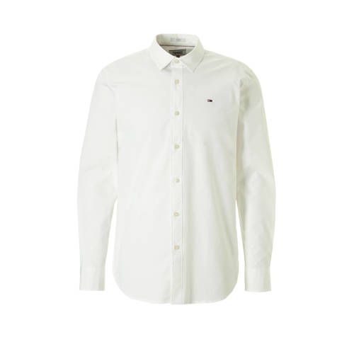 Tommy Jeans slim fit overhemd heren Wit - 8719701013975