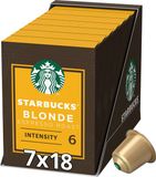 Starbucks Blonde Espresso Roast Nespresso Capsules - 7 Doosjes x 18 Koffiecups - Voordeelverpakking