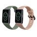 kwmobile 2x armband compatibel met Huawei Band 6 - Bandjes voor fitnesstracker in oudroze/pastelgroen