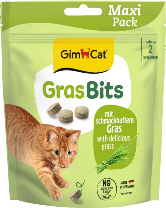 GimCat GrasBits - Kattensnack - 6 x 140 g