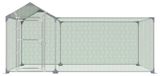 Maison pour poules - Enclos extérieur - 3 x 1 x 1,5 m - Avec parcours extérieur