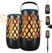 IXTECH Bluetooth-luidspreker set, 2 stuks, model IX-E01, geschikt voor buitengebruik, waterdicht, met vlamlichteffect