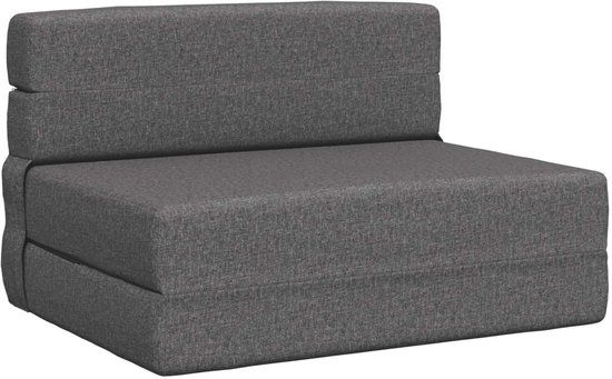 vidaXL Vouwbare Sofa Bed Lichtgrijs 70 x 72 x 60 cm Stof